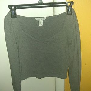 Small grey crop top